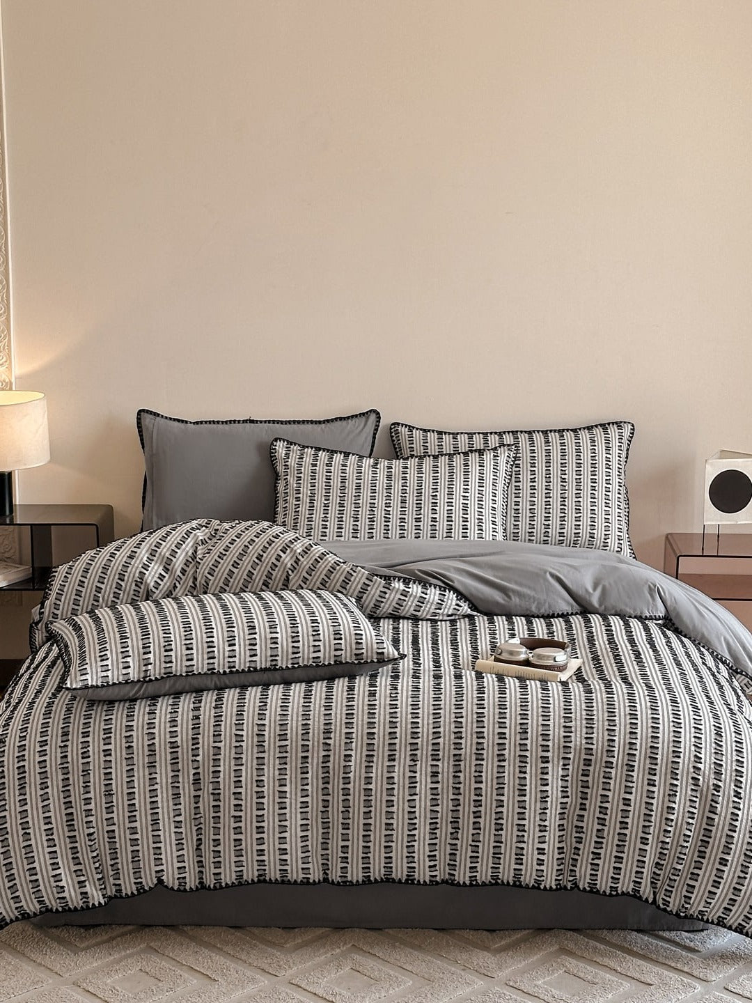 Stitchline Cotton Clip-Jacquard Duvet Cover Set original reference image 30