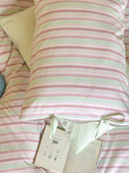 Stripe Social Washed Cotton Duvet Cover original reference image 7