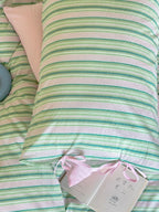 Stripe Social Washed Cotton Duvet Cover original reference image 23