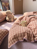Sunnyside Cotton Plaid Duvet Cover Set original reference image 6