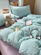 Sunnyside Cotton Plaid Duvet Cover Set original reference image 31