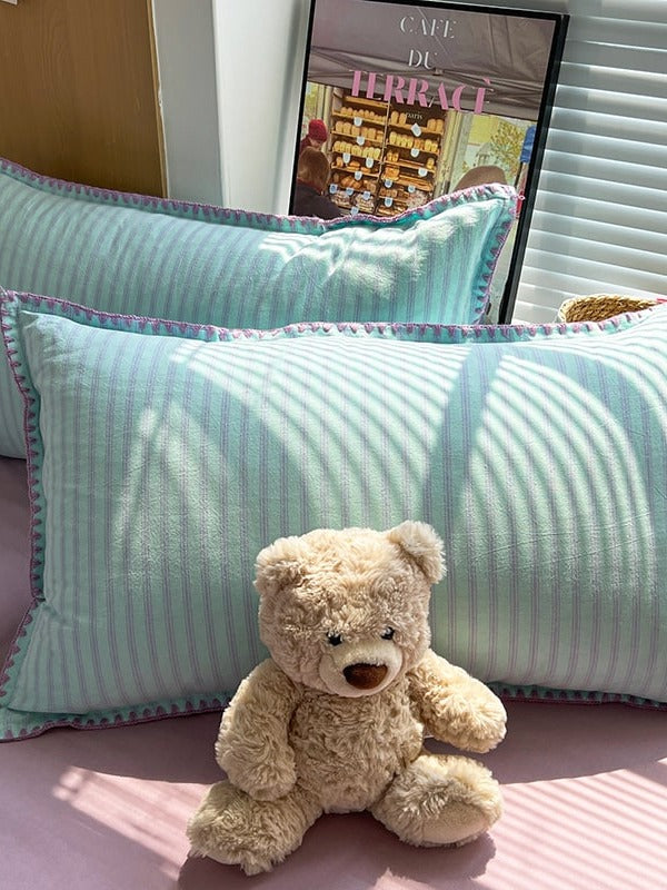 Sunnyside Cotton Plaid Duvet Cover Set original reference image 34