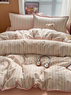 Sunnyside Cotton Plaid Duvet Cover Set original reference image 37