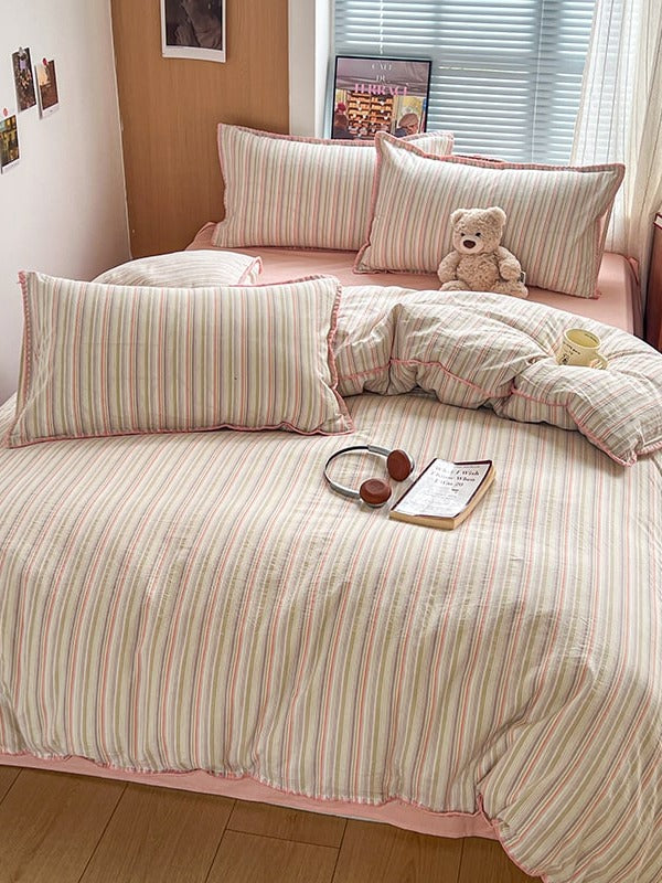 Sunnyside Cotton Plaid Duvet Cover Set original reference image 38