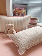 Sunnyside Cotton Plaid Duvet Cover Set original reference image 39