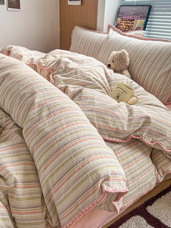 Sunnyside Cotton Plaid Duvet Cover Set original reference image 41