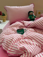 Sweet Stripes Duvet Cover - Violet