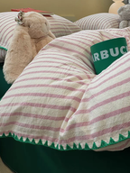 Sweet Stripes Duvet Cover - Violet