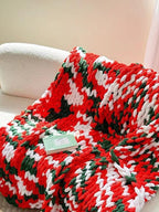 Tie-dyed Chunky Knitted Blanket