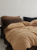 Tricolor Drift Reversible Cotton Muslin Duvet Cover original reference image 17