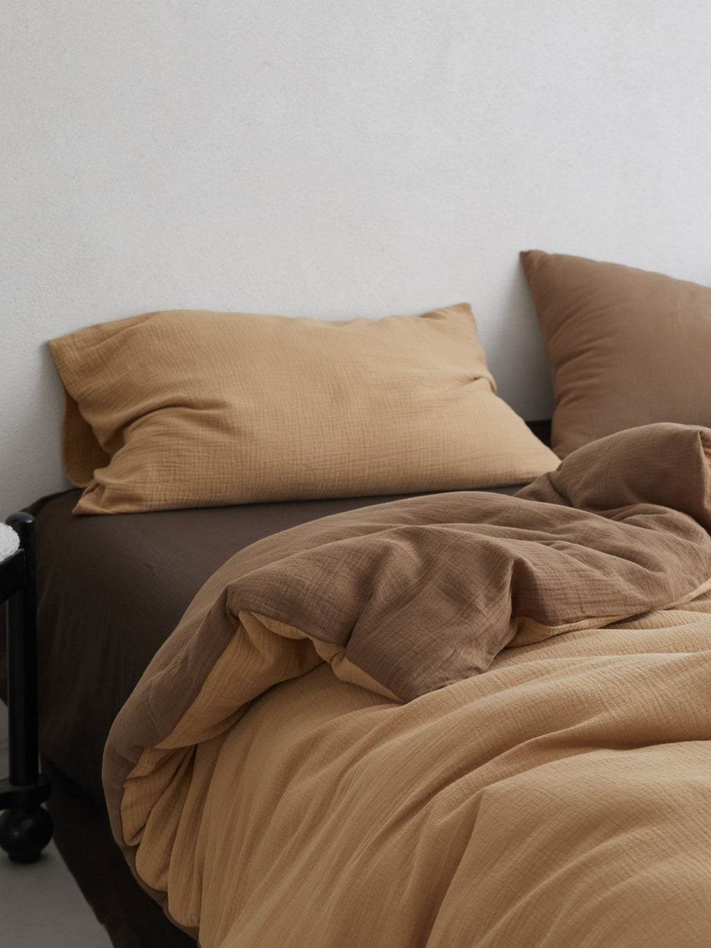 Tricolor Drift Reversible Cotton Muslin Duvet Cover original reference image 21