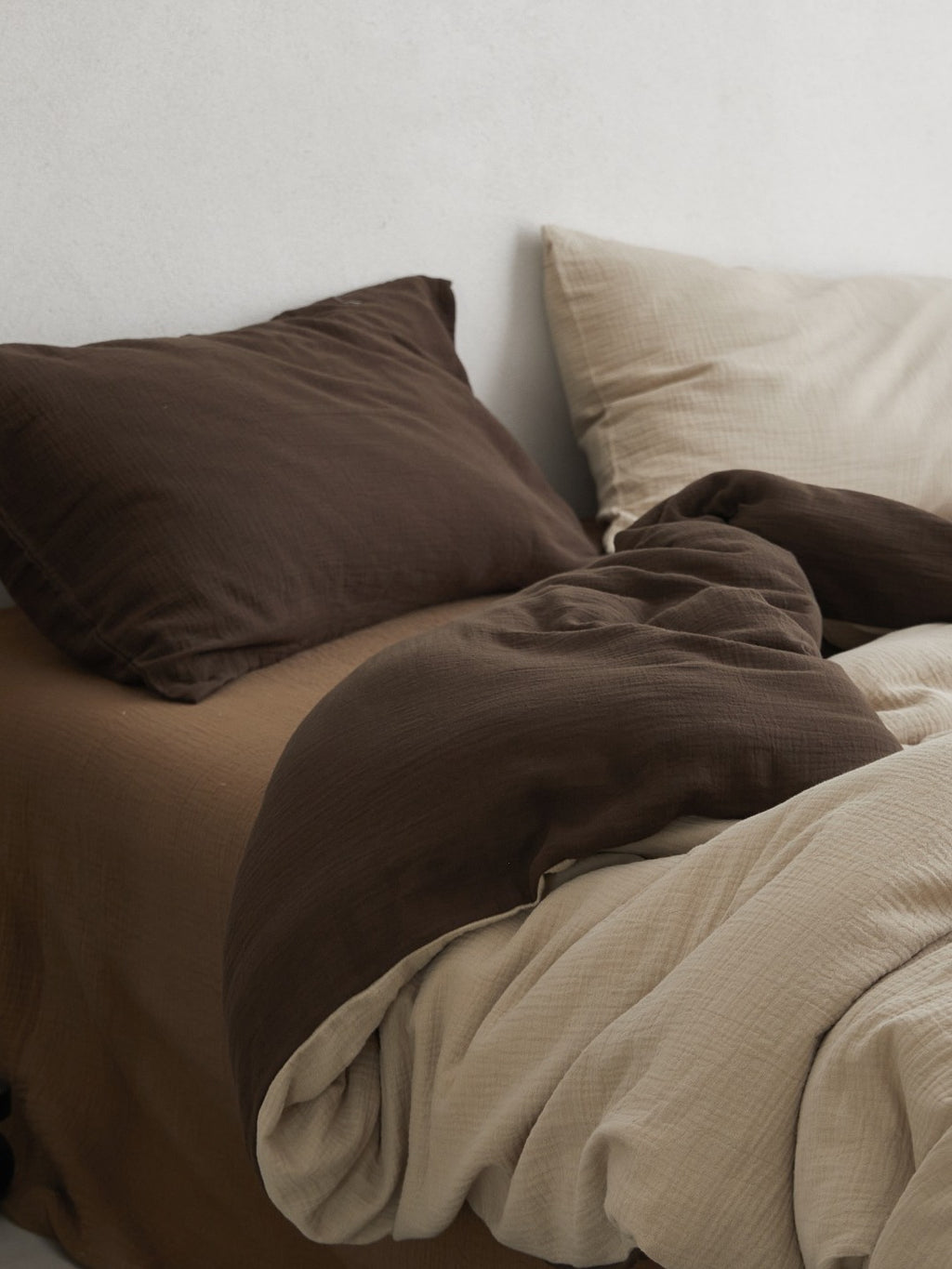 Tricolor Drift Reversible Cotton Muslin Duvet Cover original reference image 29