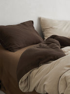 Tricolor Drift Reversible Cotton Muslin Duvet Cover original reference image 29