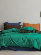 Tricolor Drift Reversible Cotton Muslin Duvet Cover original reference image 40
