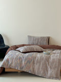 Twilight Melange Yarn-Dyed Stripe Duvet Cover original reference image 8