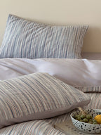 Twilight Melange Yarn-Dyed Stripe Duvet Cover original reference image 33