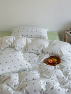 Vineyard Clip Jacquard Washed Cotton Duvet Cover original reference image 1