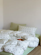 Vineyard Clip Jacquard Washed Cotton Duvet Cover original reference image 5