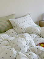 Vineyard Clip Jacquard Washed Cotton Duvet Cover original reference image 7