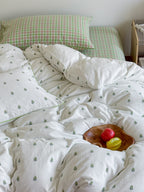 Vineyard Clip Jacquard Washed Cotton Duvet Cover original reference image 14