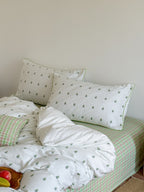 Vineyard Clip Jacquard Washed Cotton Duvet Cover original reference image 15