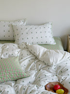 Vineyard Clip Jacquard Washed Cotton Duvet Cover original reference image 16