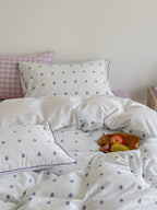 Vineyard Clip Jacquard Washed Cotton Duvet Cover original reference image 17