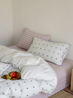Vineyard Clip Jacquard Washed Cotton Duvet Cover original reference image 19
