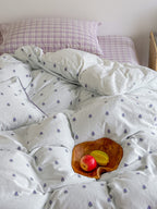 Vineyard Clip Jacquard Washed Cotton Duvet Cover original reference image 30