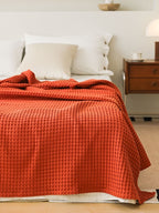 Waffle Weave Cotton Throw Blanket original reference image 2