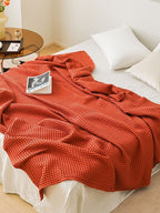 Waffle Weave Cotton Throw Blanket original reference image 5