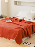 Waffle Weave Cotton Throw Blanket original reference image 6