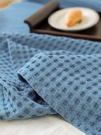 Waffle Weave Cotton Throw Blanket original reference image 17