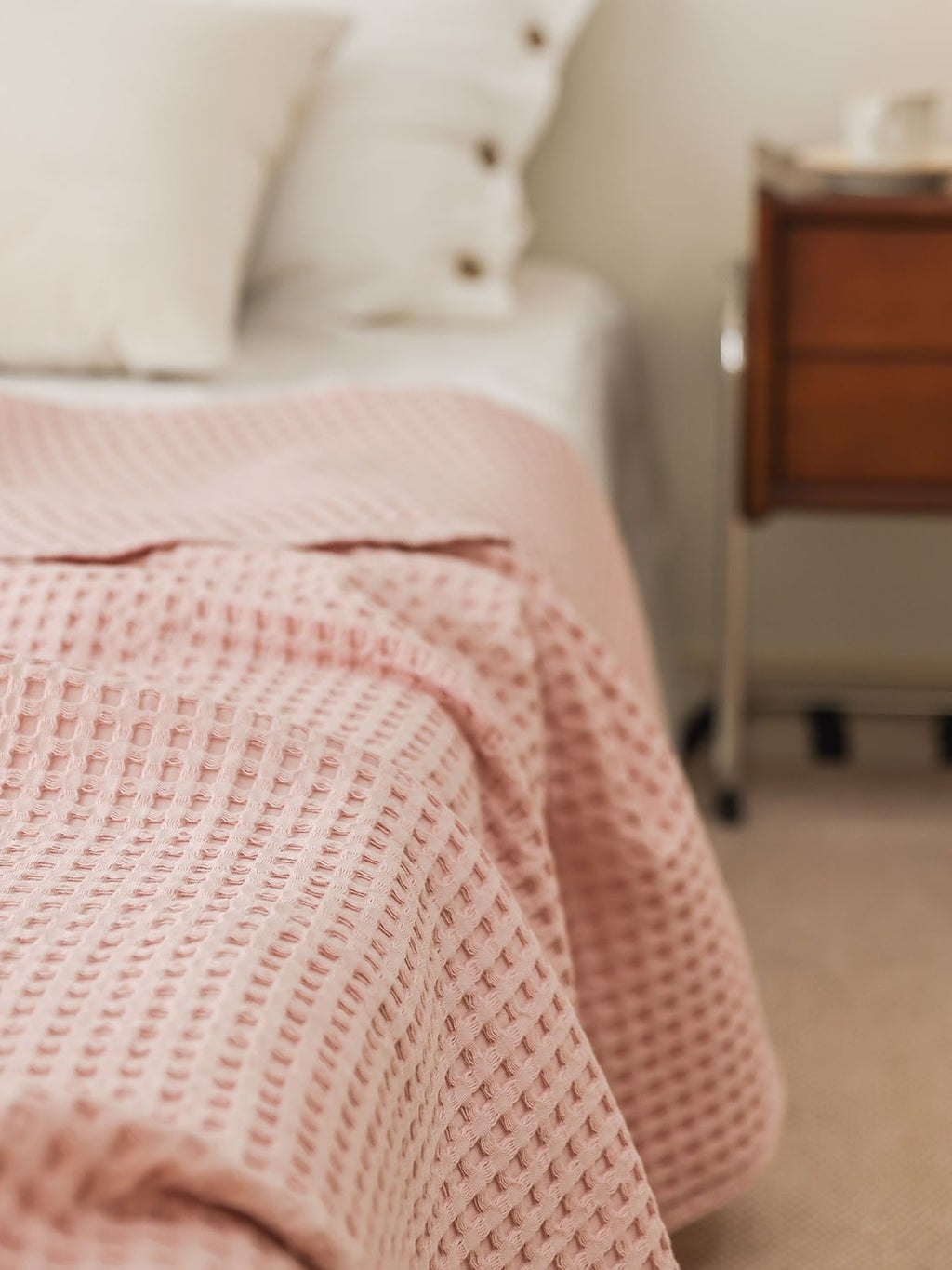 Waffle Weave Cotton Throw Blanket original reference image 21
