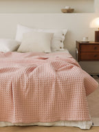 Waffle Weave Cotton Throw Blanket original reference image 22