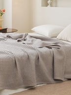 Waffle Weave Cotton Throw Blanket original reference image 26