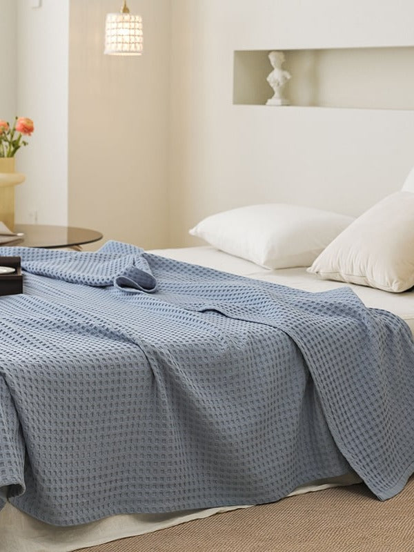 Waffle Weave Cotton Throw Blanket original reference image 32