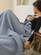 Waffle Weave Cotton Throw Blanket original reference image 35