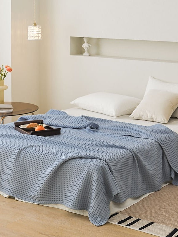 Waffle Weave Cotton Throw Blanket original reference image 36