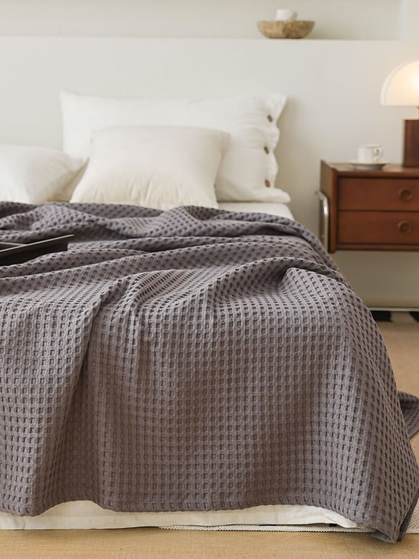Waffle Weave Cotton Throw Blanket original reference image 40