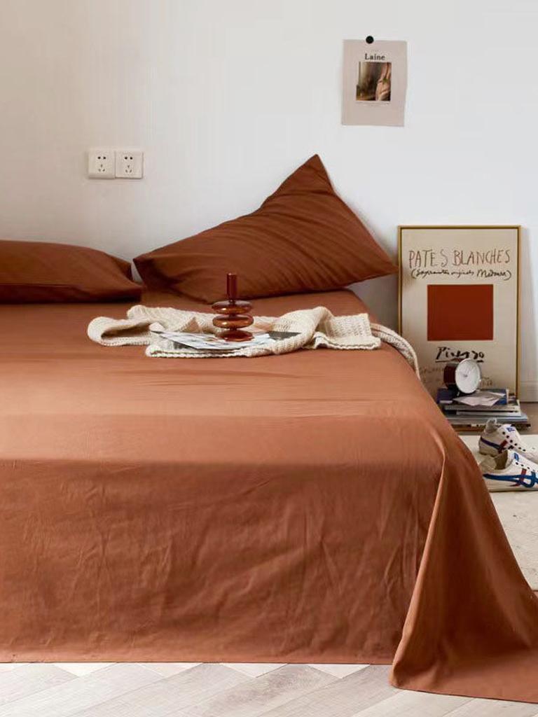 Washed Cotton Sheet Set - 14 colors