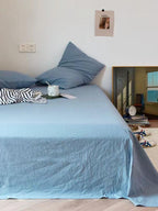 Washed Cotton Sheet Set - 14 colors