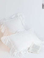 White Shabby Chic Ruffle Duvet Cover Set