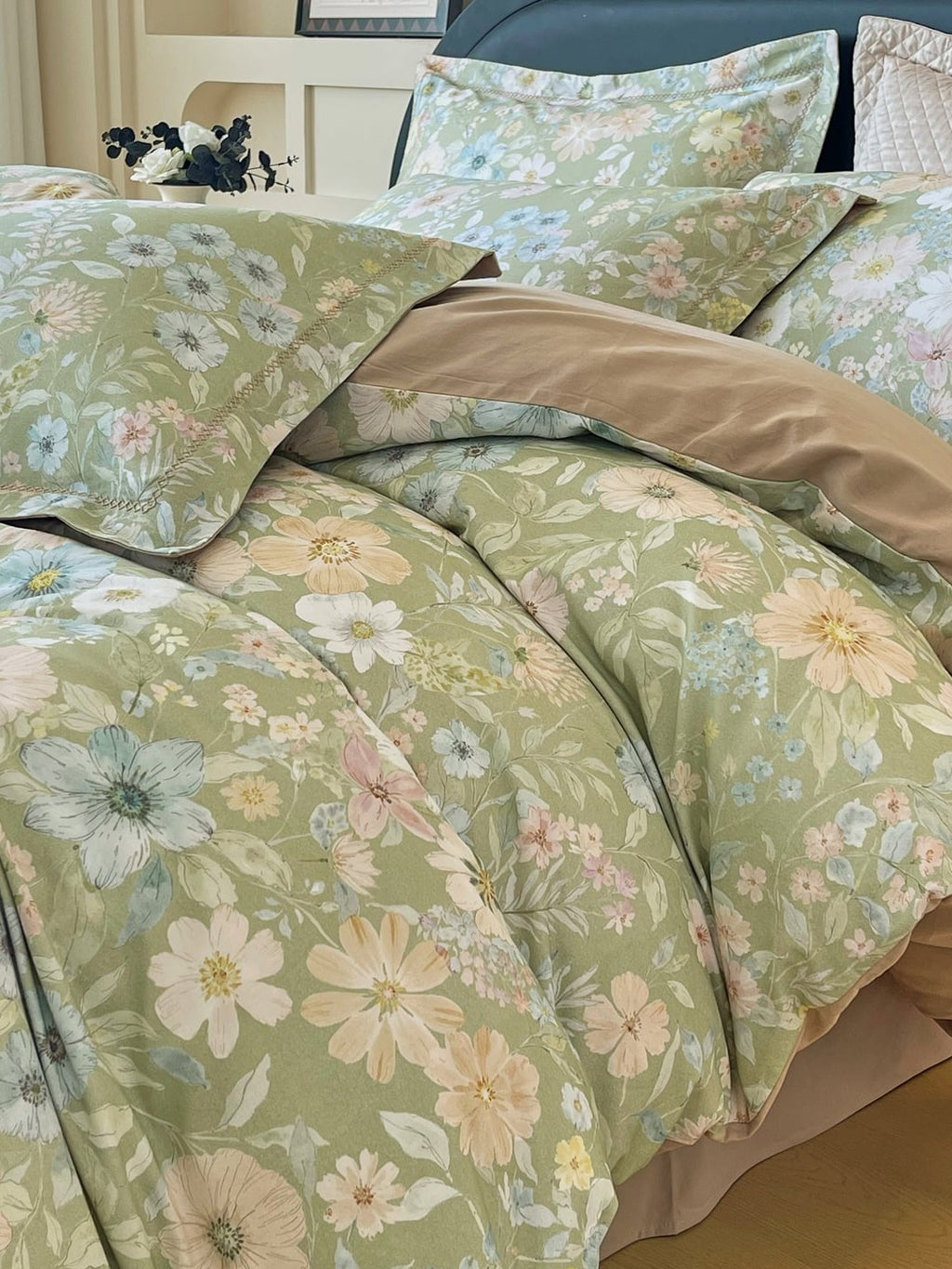 Wildflower Brushed Cotton Duvet Cover Set original reference image 30