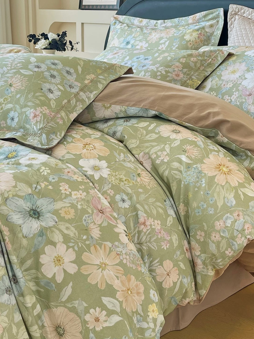 Wildflower Brushed Cotton Duvet Cover Set original reference image 30