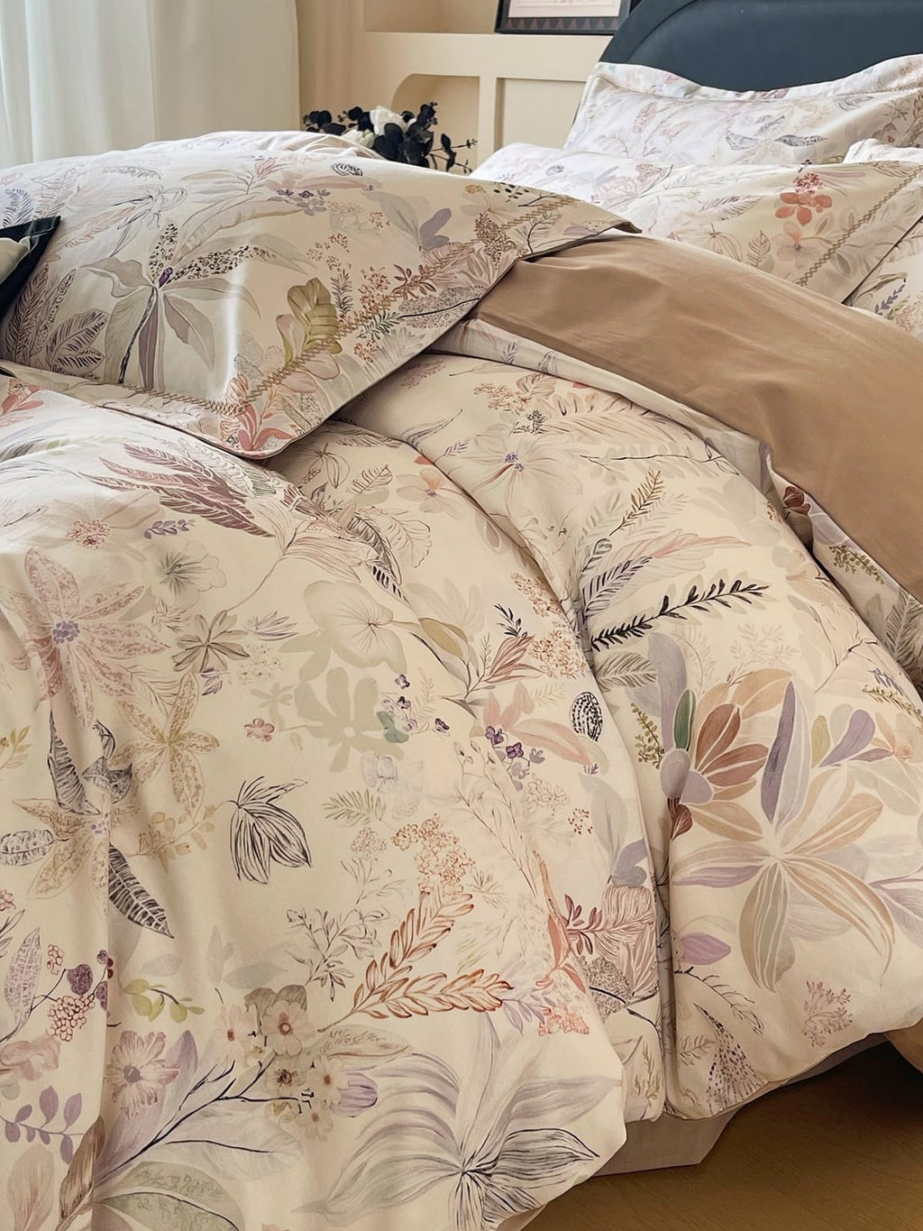 Wildflower Brushed Cotton Duvet Cover Set original reference image 36