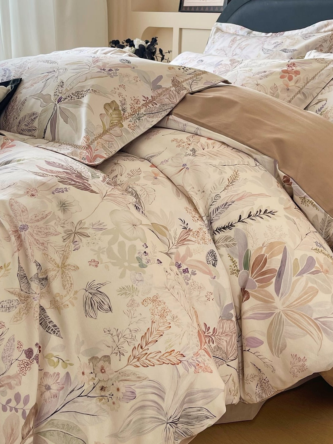 Wildflower Brushed Cotton Duvet Cover Set original reference image 36