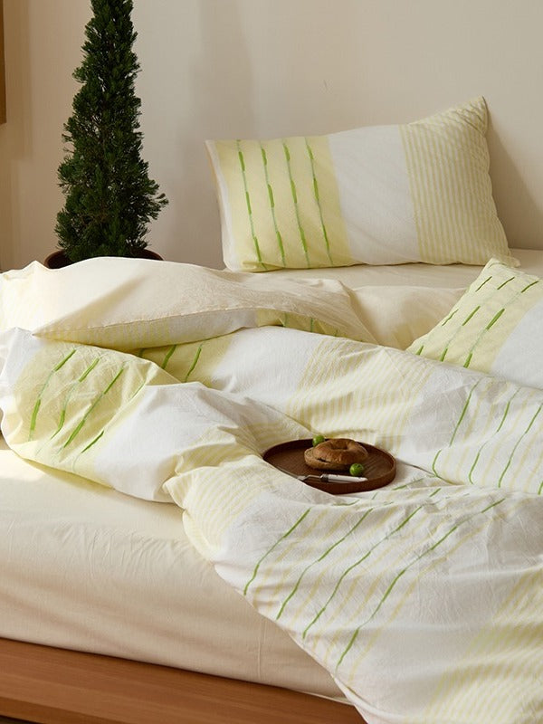 Willow Line Cotton Jacquard Duvet Cover original reference image 3