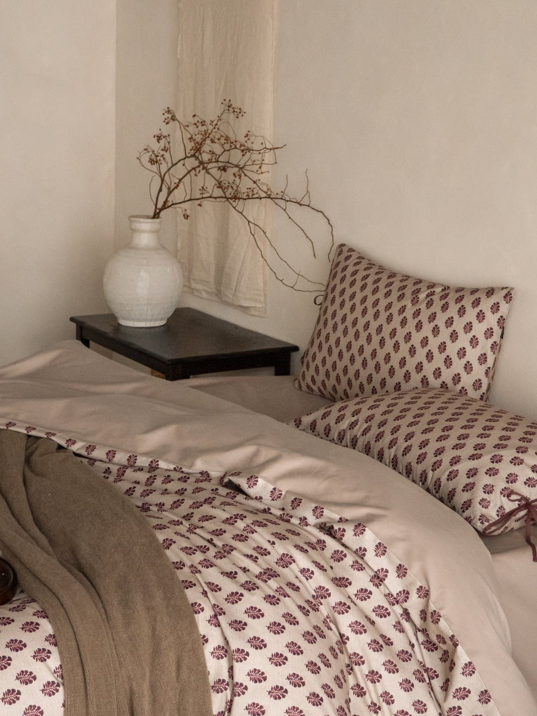 Woodland Leaf Brushed Cotton Duvet Cover Set original reference image 4