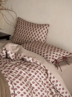 Woodland Leaf Brushed Cotton Duvet Cover Set original reference image 5